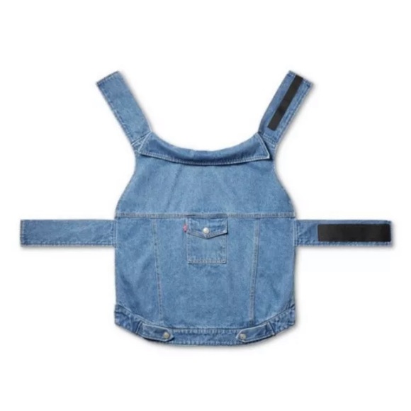 Blue Denim Dog Trucker Jean Jacket 